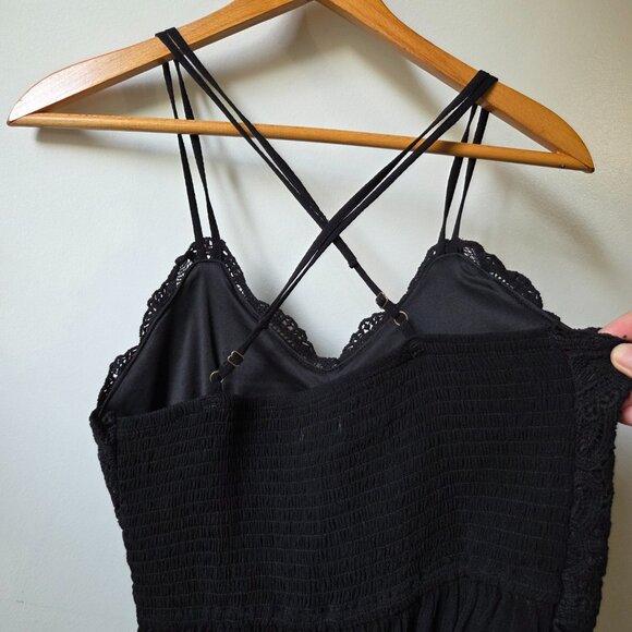 NWT MAURICES BLACK LACED CAMI TANK SIZE SMALL/MED - Picture 6 of 11
